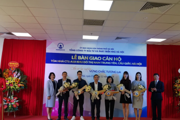 Sáng 1/12/2019, Tổng công ty Đầu tư và Phát triển nhà Hà Nội (HANDICO) tổ chức Lễ bàn giao căn hộ tòa nhà CT1-A10