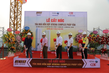 Ngày 14/12/2020, Cất nóc dự án Athena Complex Pháp Vân