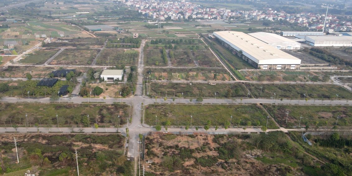 Dự án The Diamond Park Mê Linh | Flycam hiện trạng dự án